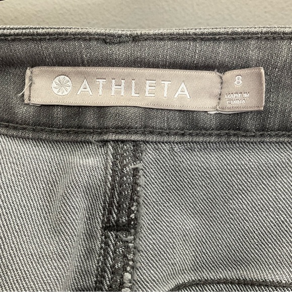 Athleta, size 8, distressed skinny jeans, EUC - Picture 3 of 6